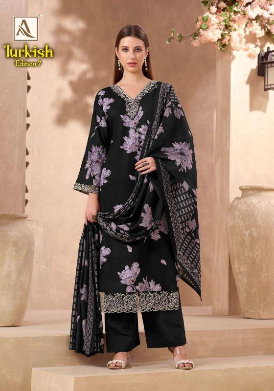 Alok suits turkish edition 7 Printed dress material wholesale